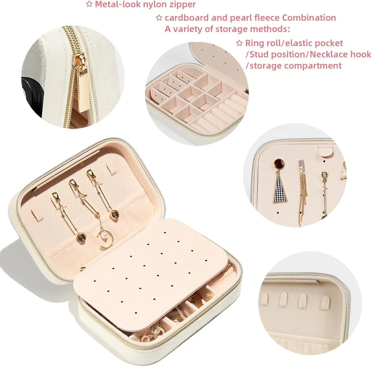 Travel Jewelry Case for Women Girls, Jewelry Organizer Portable Jewelry Storage Display Holder for Necklace Stud Earrings Ring - Cool Racer Race Car