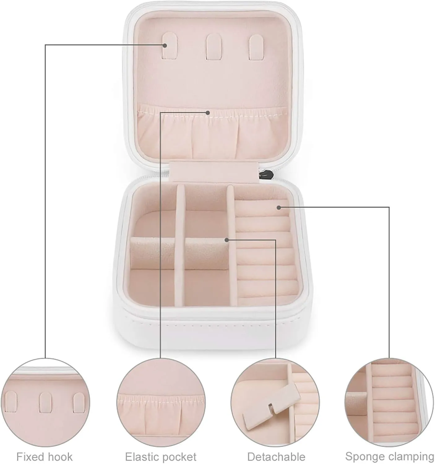 Travel Jewelry Organizer Case, Jewelry Storage Bag for Women Necklace, Earrings, Rings, Bracelet, Gifts for Mom, Girlfriend, When Life Gets To Stand Kneel