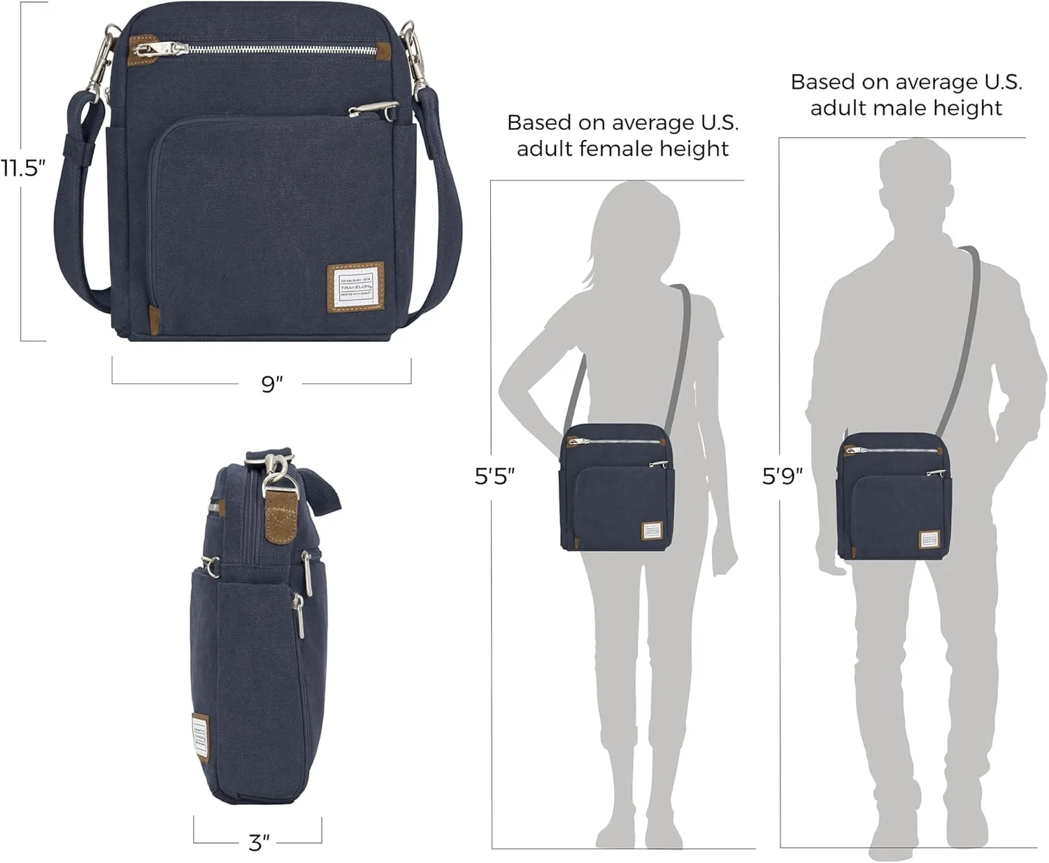 Travelon Anti-Theft Heritage Tour Bag