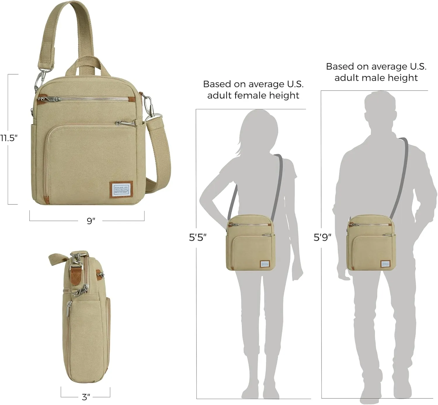 Travelon Anti-Theft Heritage Tour Bag