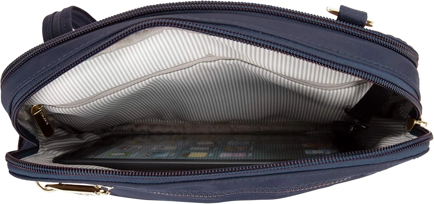 Travelon Women's Anti-theft Tailored East/West Organizer Chrossbody