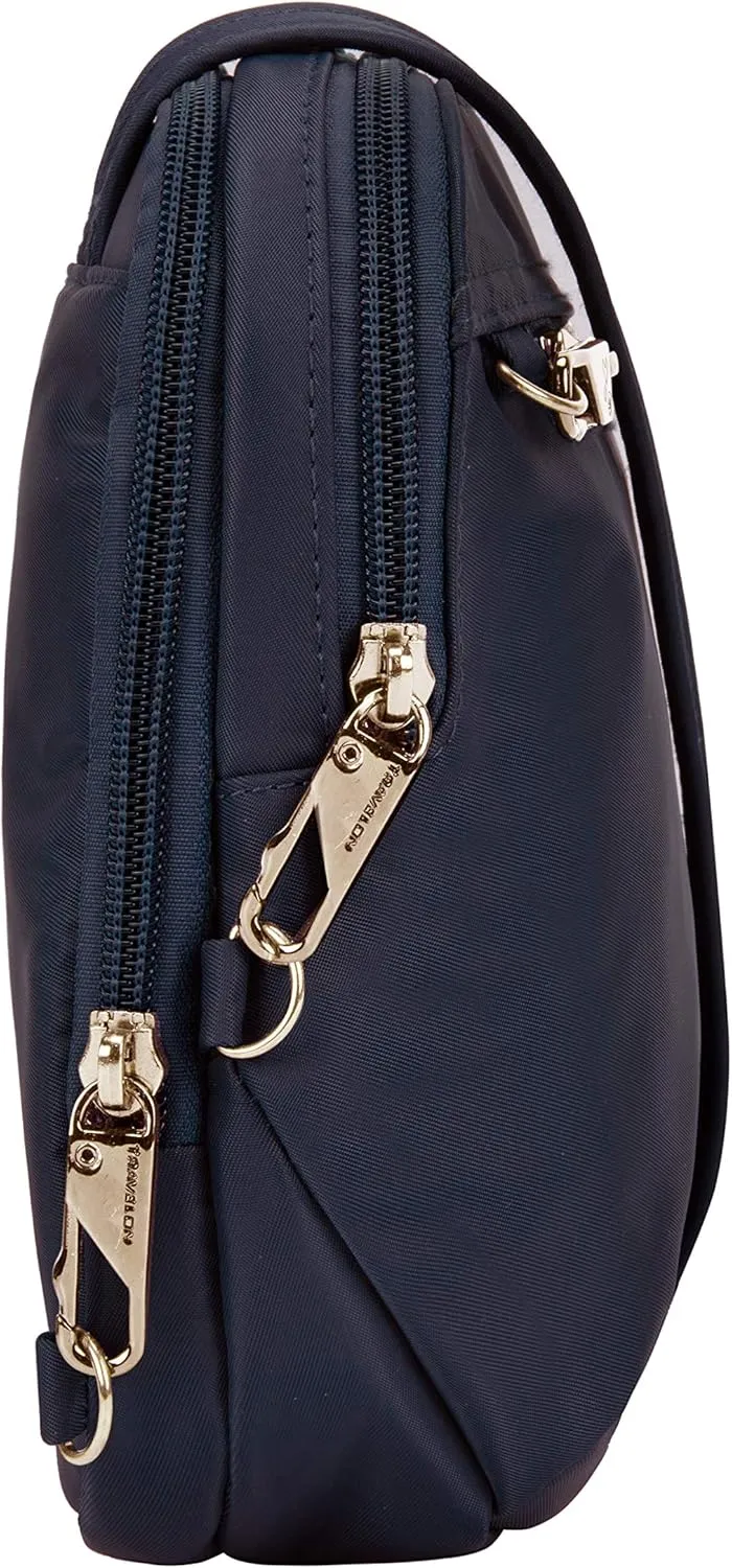 Travelon Women's Anti-theft Tailored East/West Organizer Chrossbody