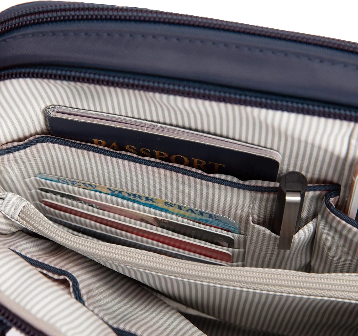 Travelon Women's Anti-theft Tailored East/West Organizer Chrossbody