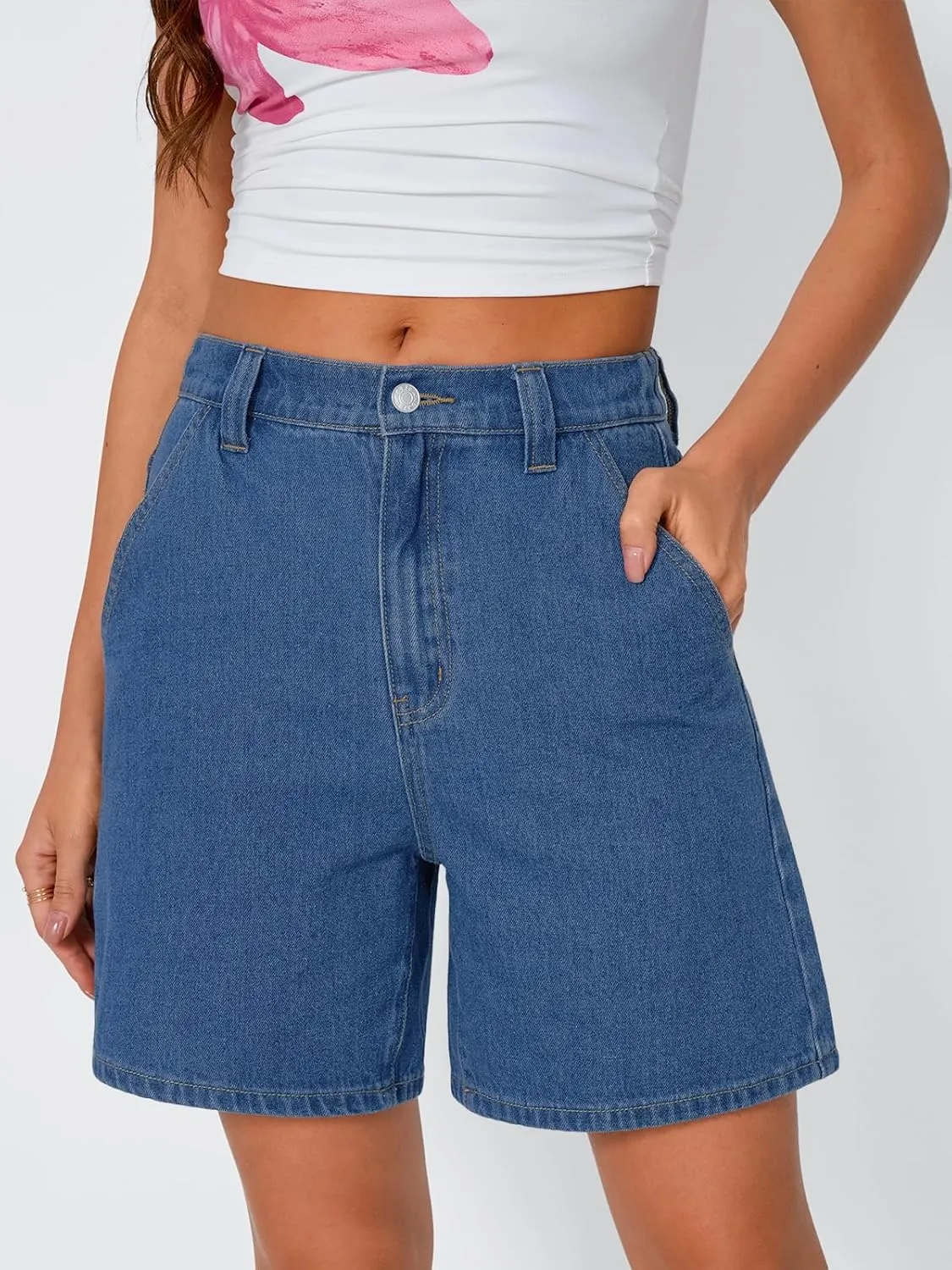 Trendy Queen Womens Jean Shorts Denim Short Jorts Summer Clothes Y2K Cute Fashion Outfits 2025
