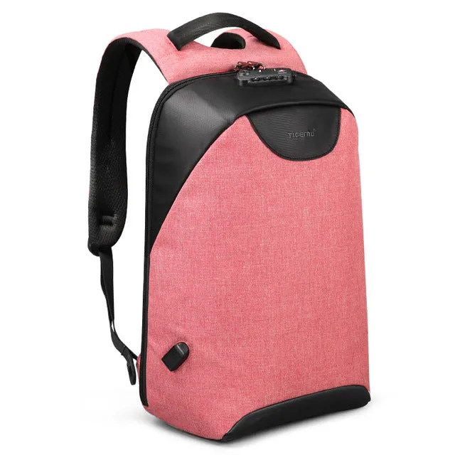 TSA Lock Fashion Men 15 15.6 inch Laptop Backpacks