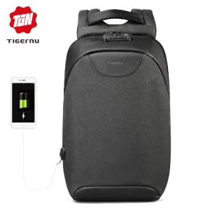 TSA Lock Fashion Men 15 15.6 inch Laptop Backpacks