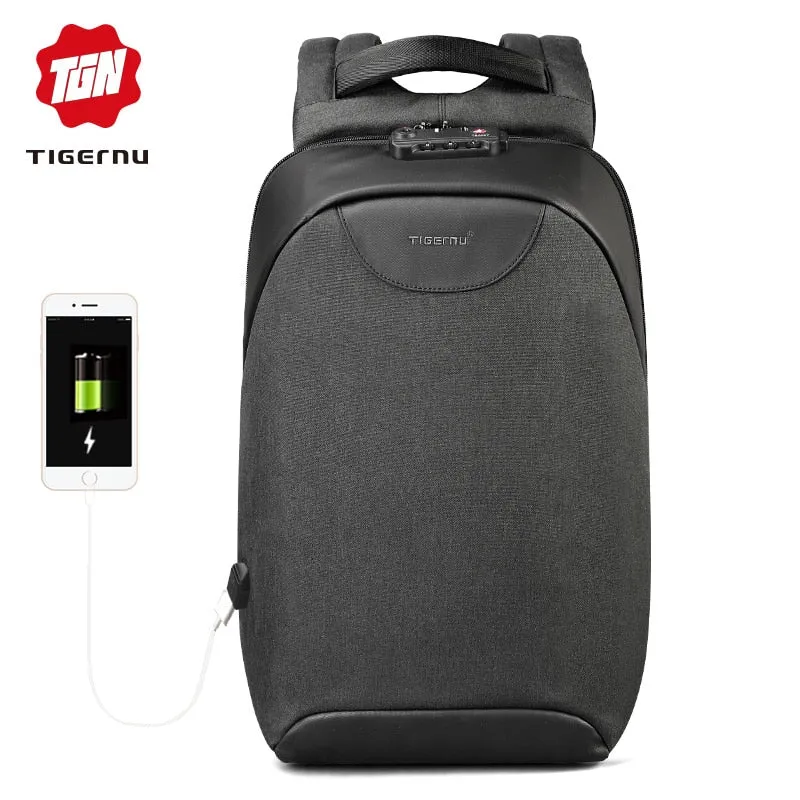 TSA Lock Fashion Men 15 15.6 inch Laptop Backpacks