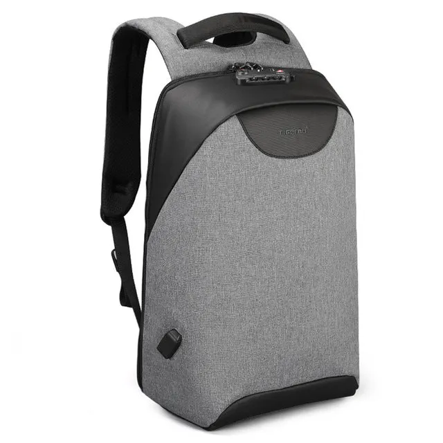 TSA Lock Fashion Men 15 15.6 inch Laptop Backpacks