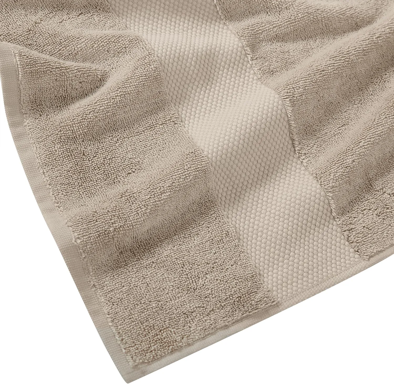 Turkish Cotton Towels Khaki Cotton 6-Piece 6 Pack Wash Cloth, Solid Color Themed, for Men and Women, Oeko-TEX Certified Confidence