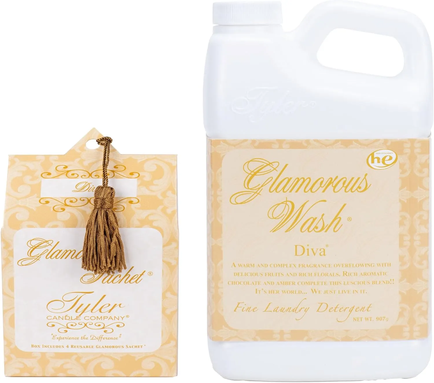 TYLER Liquid Glamorous Wash, Diva, 907g. (With Dryer Sachets)