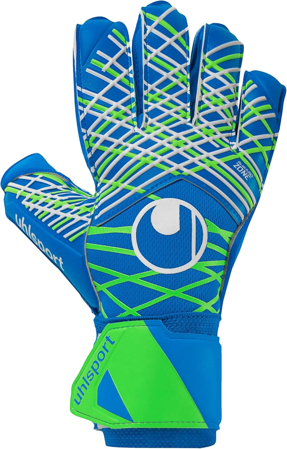 uhlsport | Aquasoft | Goalkeeper Gloves | Pacific Blue/Fluo Green/White