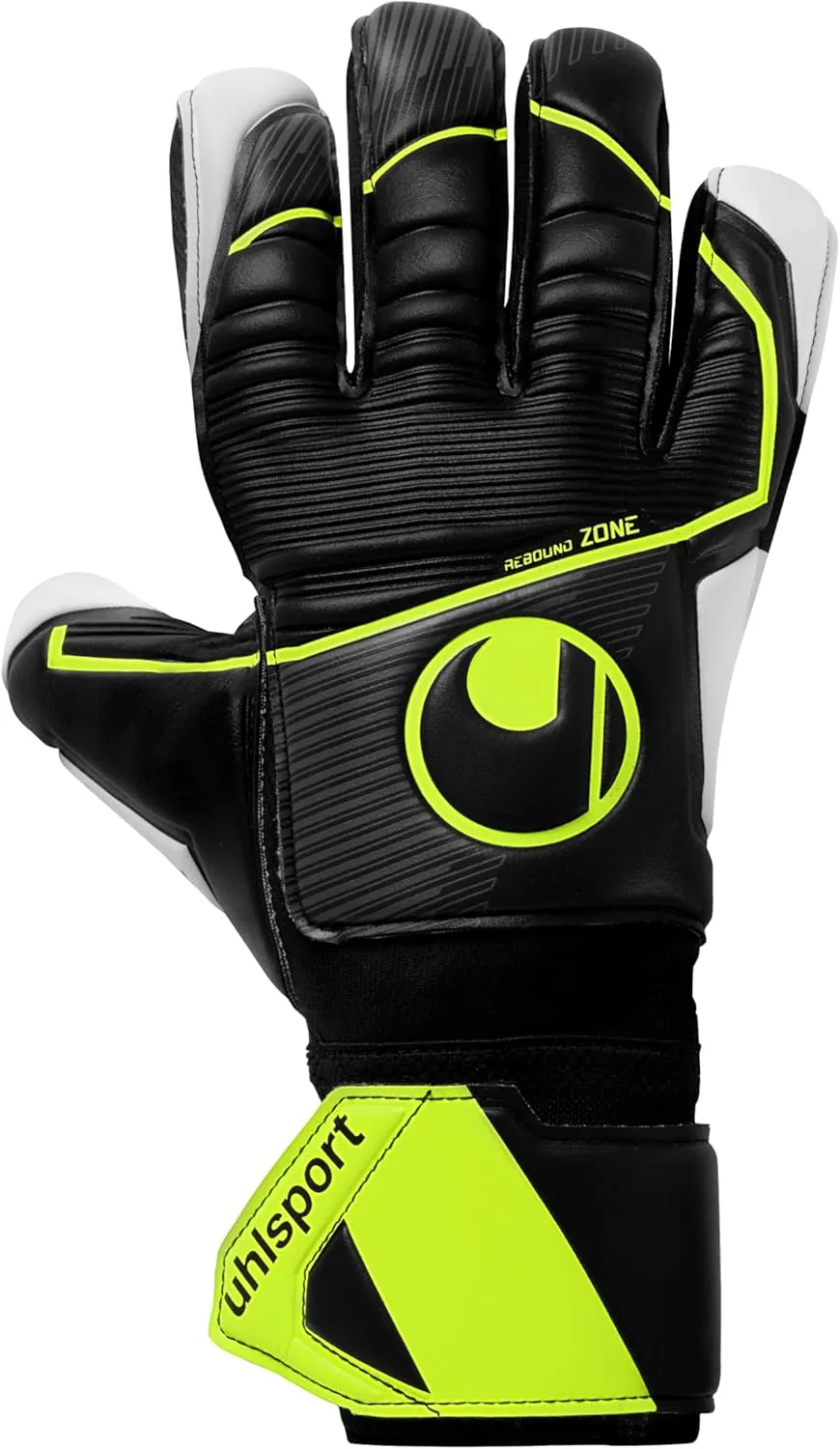 uhlsport Supersoft HN Flex Frame Goalkeeper Gloves Size 8, Black