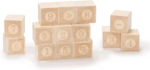 Uncle Goose Alphablanks Numbers Blocks - Made in The USA