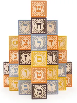 Uncle Goose Hebrew Blocks - Made in The USA