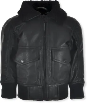 URBAN REPUBLIC Baby Boys' Aviation Captain's Jacket - black, 12 months