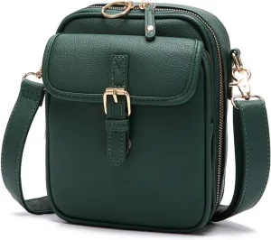 Urvashi Crossbody Leather Bag, Collaboraten1 Crossbody Bag with Card Slots, Anti-Theft Shoulder Bags for Women