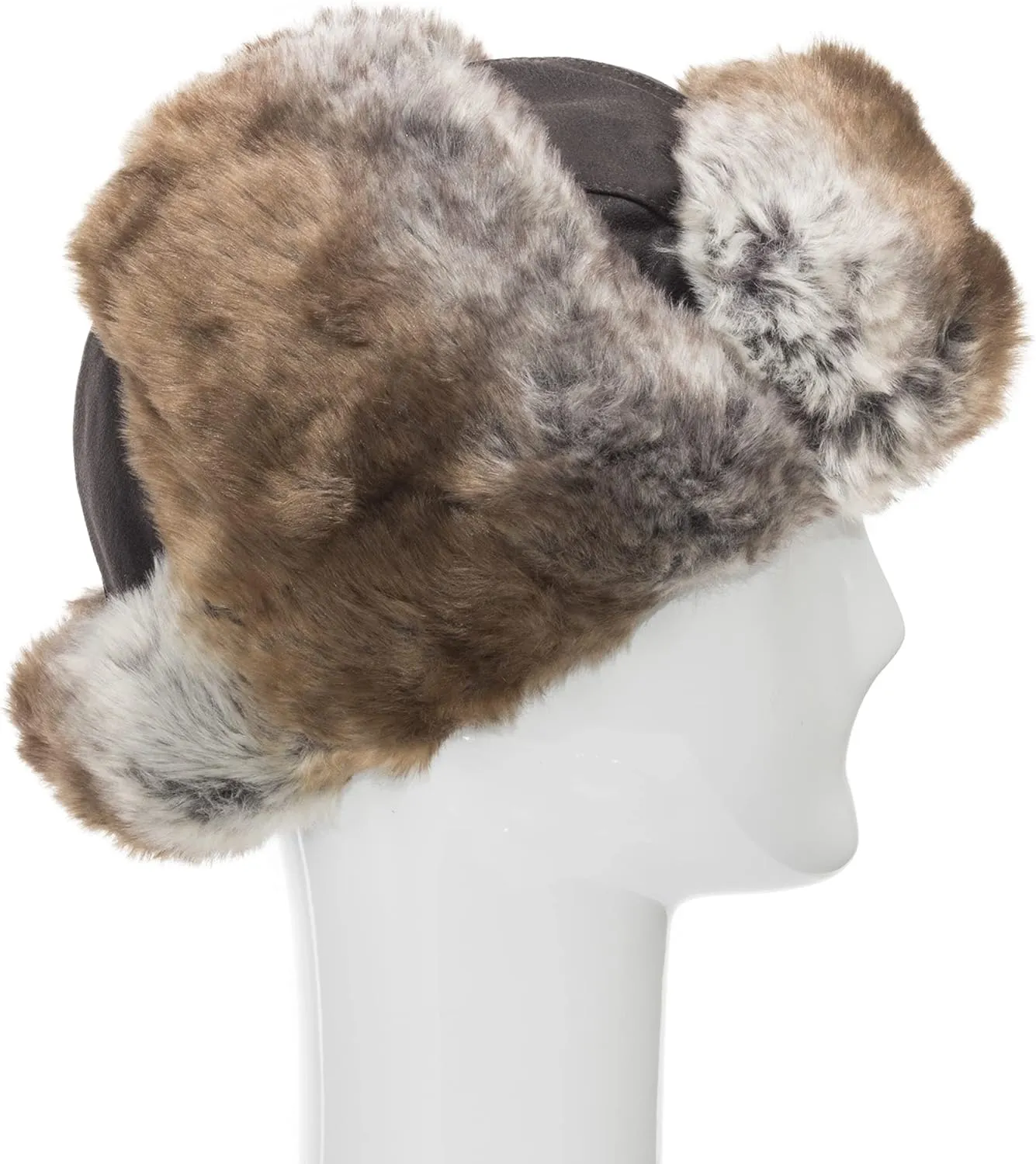 Ushanka Trooper Russian Pilot Aviator Leather Winter Trapper Hat Sizes