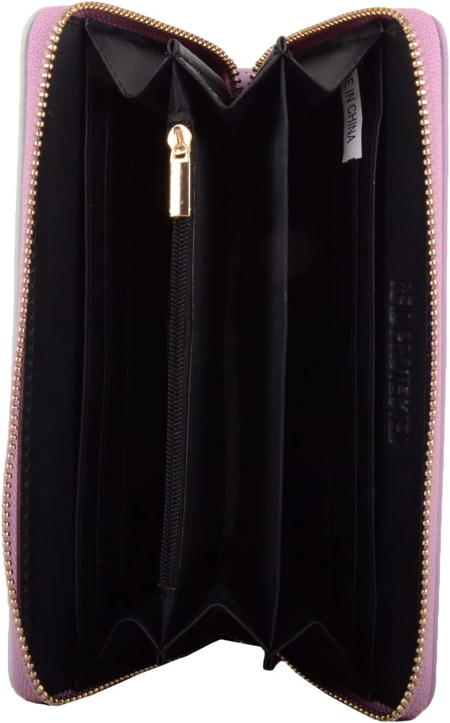 Valita Womens Soft Faux Leather RFID Protected Zip Around Concertina Purse/Clutch
