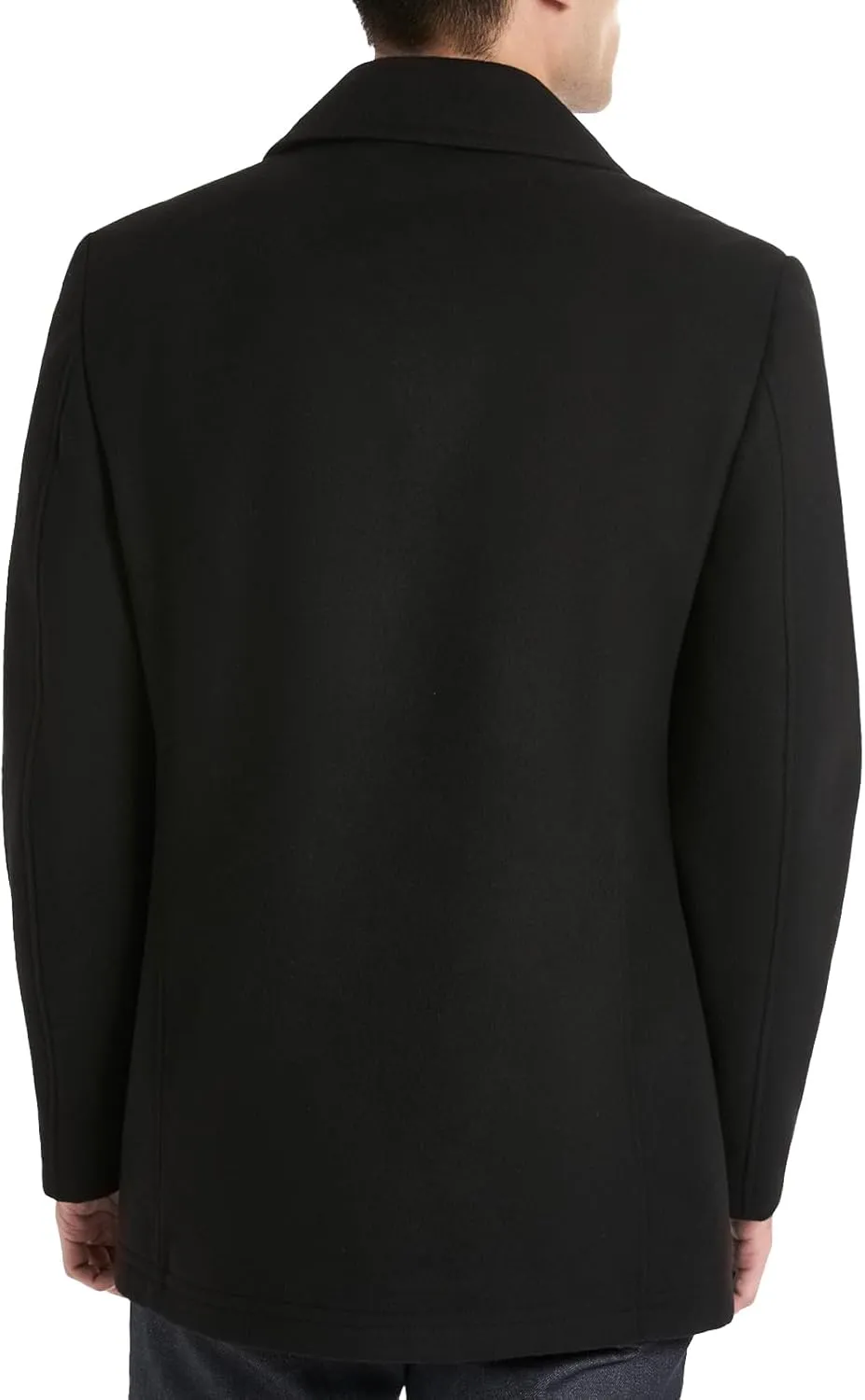 Van Heusen Men's Tatton Classic Double Breasted Peacoat