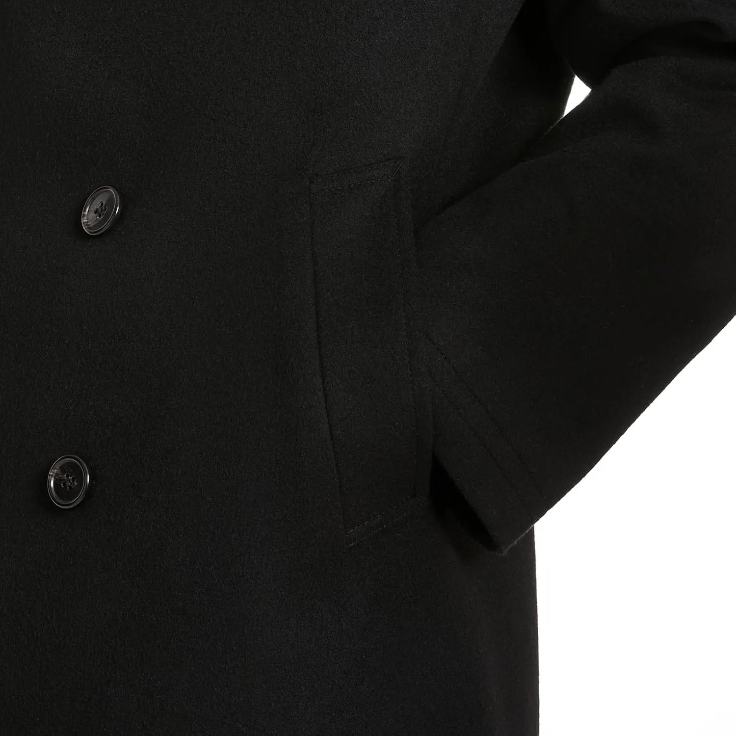 Van Heusen Men's Tatton Classic Double Breasted Peacoat