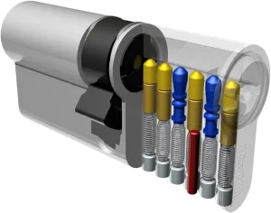 VBH T040466737 I6 Security Cylinder, Nickel