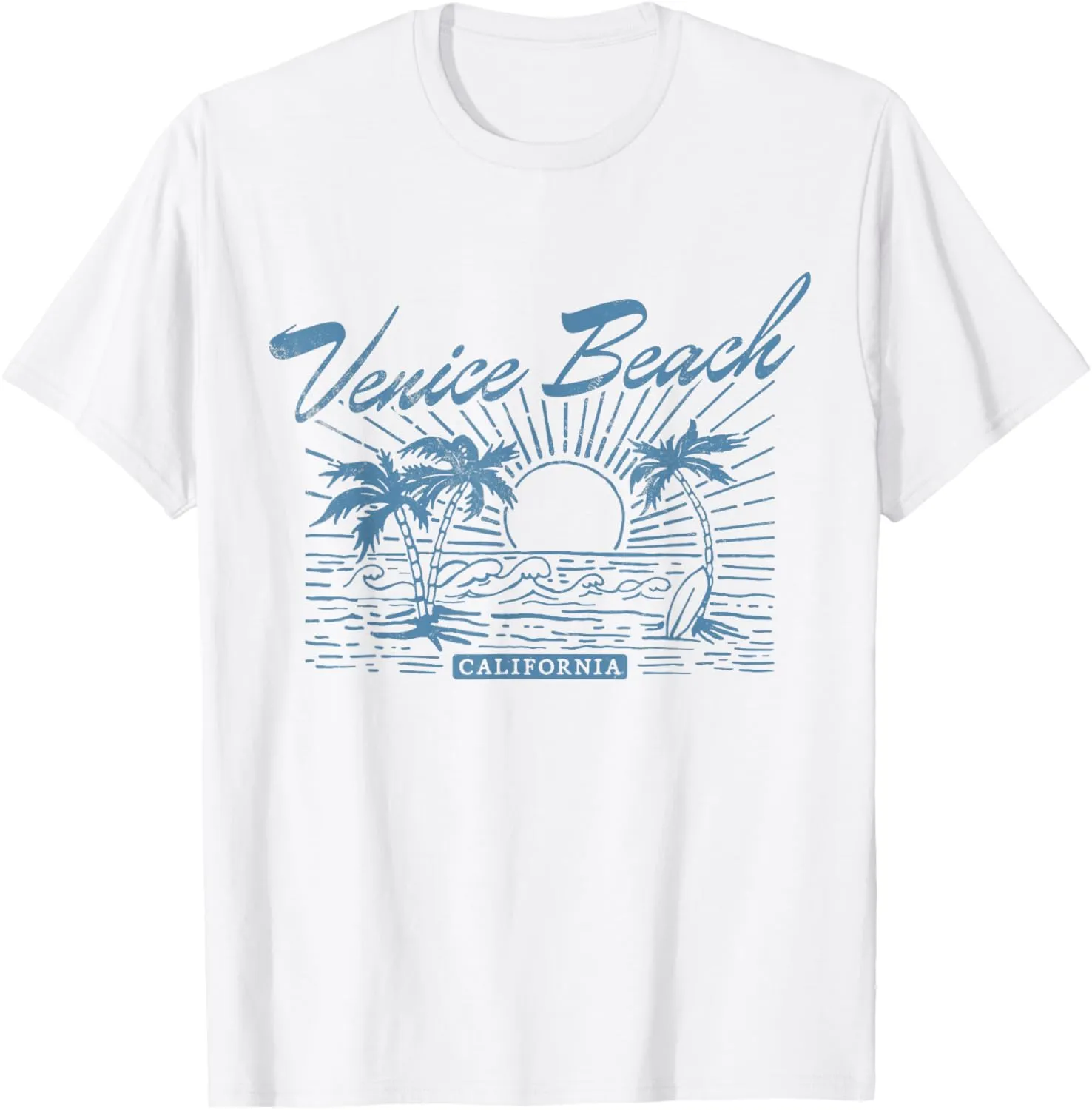 Venice Beach California Vintage Distressed Beach T-Shirt