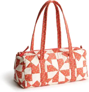 Vera Bradley Premium Cotton Small Original Duffel, Poppy Patchwork