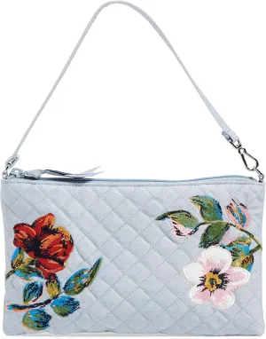 Vera Bradley Women's Denim Convertible Wristlet With RFID Protection, Sea Air Floral, One Size