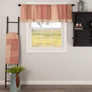 VHC Brands Sawyer Mill Farmhouse Curtains Valance with Lining for Living Room Bedroom Kitchen Window Décor Plaid Rod Pocket - Valance 19x72