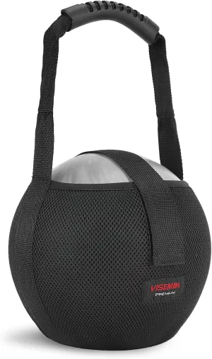 VISEMAN Bowling Mesh Bag, Ball Bag for Bowling, Single Bowling Bag with Reinforced Handle, Black