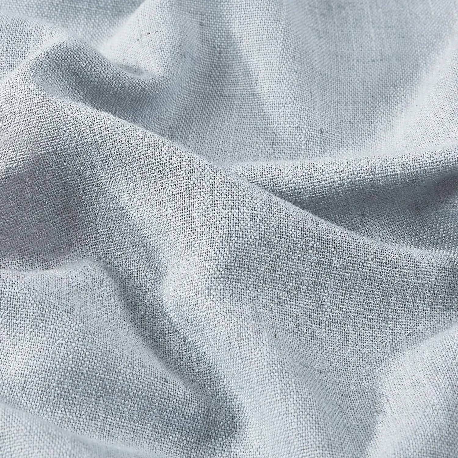 Vision Home Blue Fog Linen Full Blackout Curtains Grommet Total Room Darkening Window Curtains 84 inches Long for Bedroom Living Room Thermal Insulated Rustic Linen Drapes 2 Panels 58"Wx84"L,Mist Gray