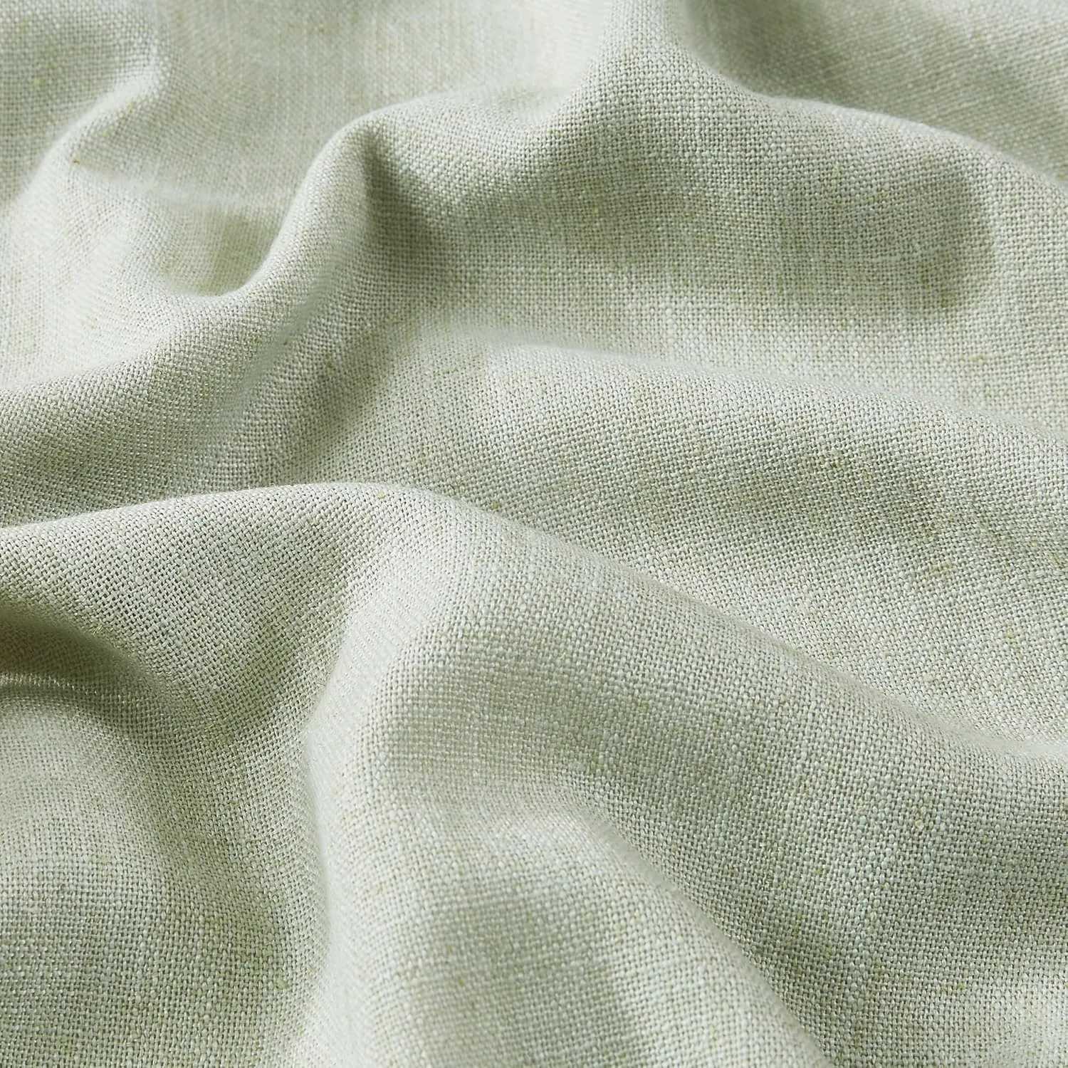 Vision Home Light Green Full Blackout Curtains Grommet Linen Textured Room Darkening Window Curtains 84 inches Long for Bedroom Living Room Thermal Insulated Rustic Green Drapes 2 Panels 58" Wx84 L