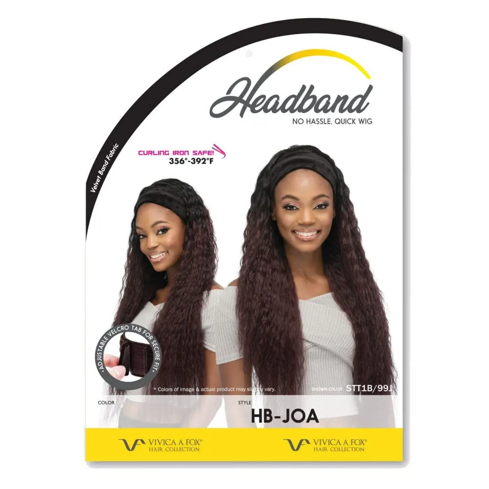 Vivica A. Fox HB-JOA - Heat Resistant Fiber Headband Wig in JET BLACK