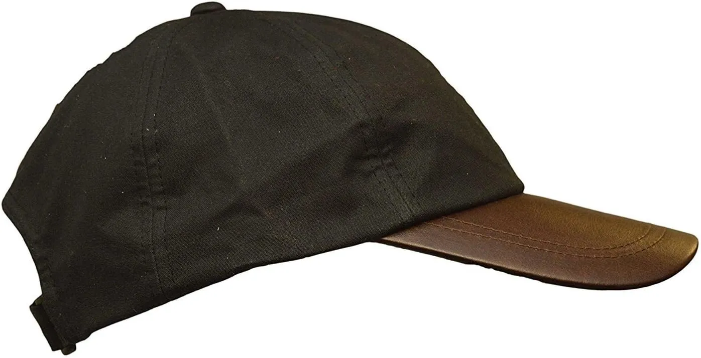 Walker and Hawkes - Wax Brunswick Baseball Cap w/Leather Peak - One-Size