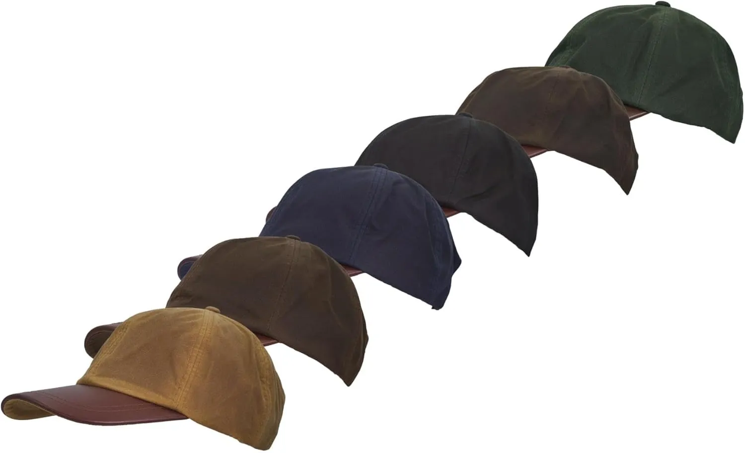 Walker and Hawkes - Wax Brunswick Baseball Cap w/Leather Peak - One-Size