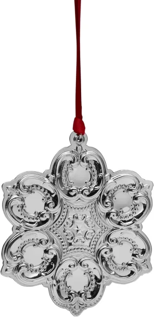 Wallace 2023 Sterling Grande Baroque Snowflake Ornament, 26th Edition
