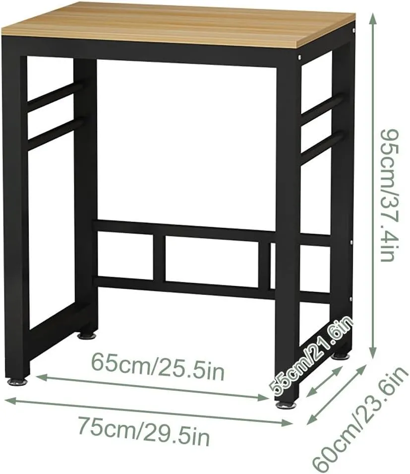 Washer Dryer Shelf, Over The Washer Storage Shelf With Adjustable Feet, Laundry Shelf For Over Washer Or Dryer Max Load 400KG, Over Washing Machine Storage Rack Unit For Bathroom, Laundry Room(Black B