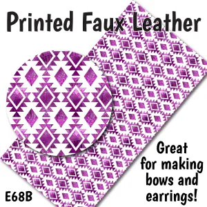 Watercolor Aztec - Faux Leather Sheet (SHIPS IN 3 BUS DAYS)