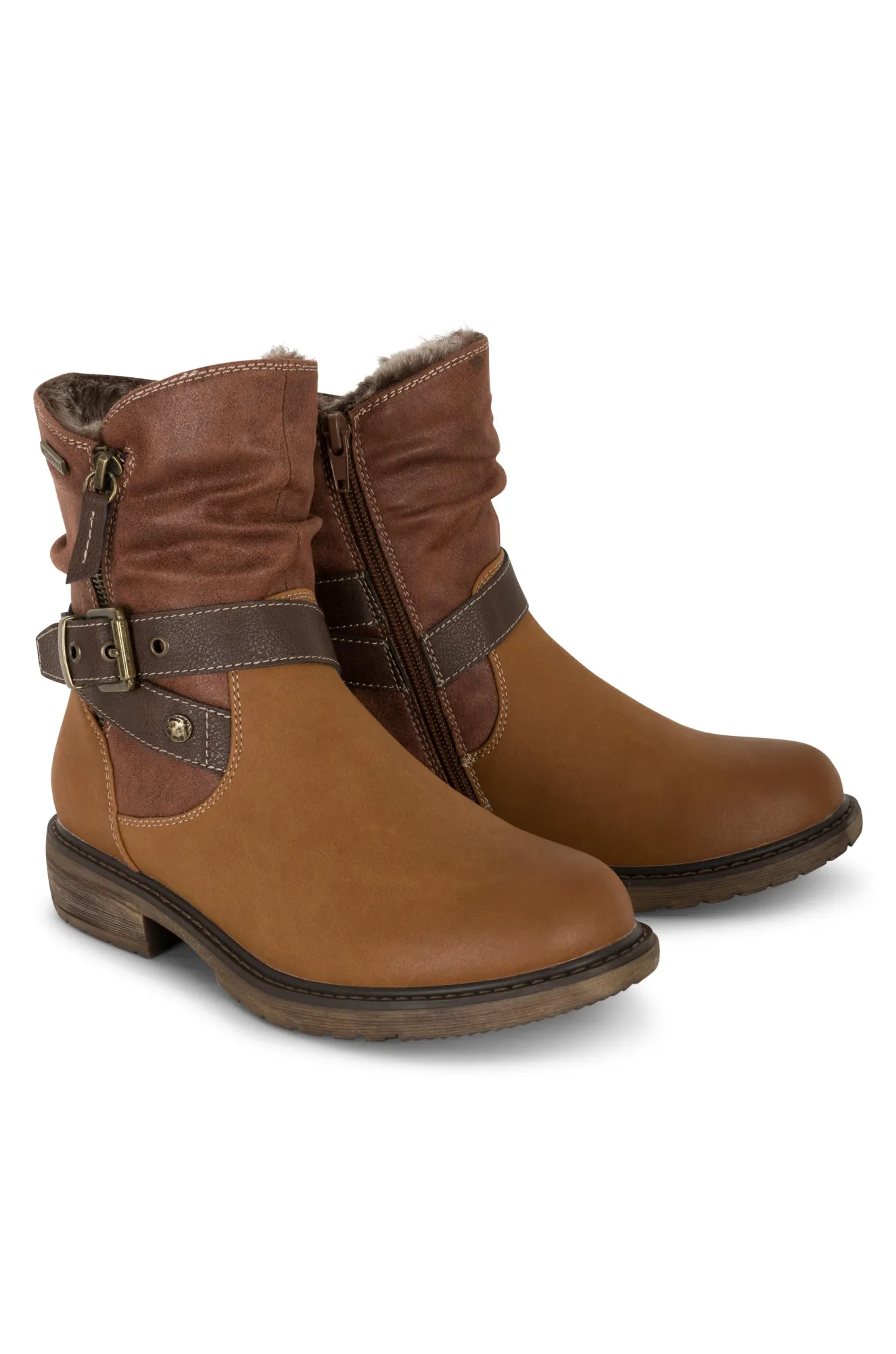Waterproof Ankle Boot | BROWN | CHIME ZZ