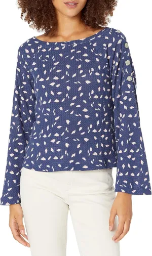 William Rast Women's Carly Bell Sleeve Top with Button Detailing