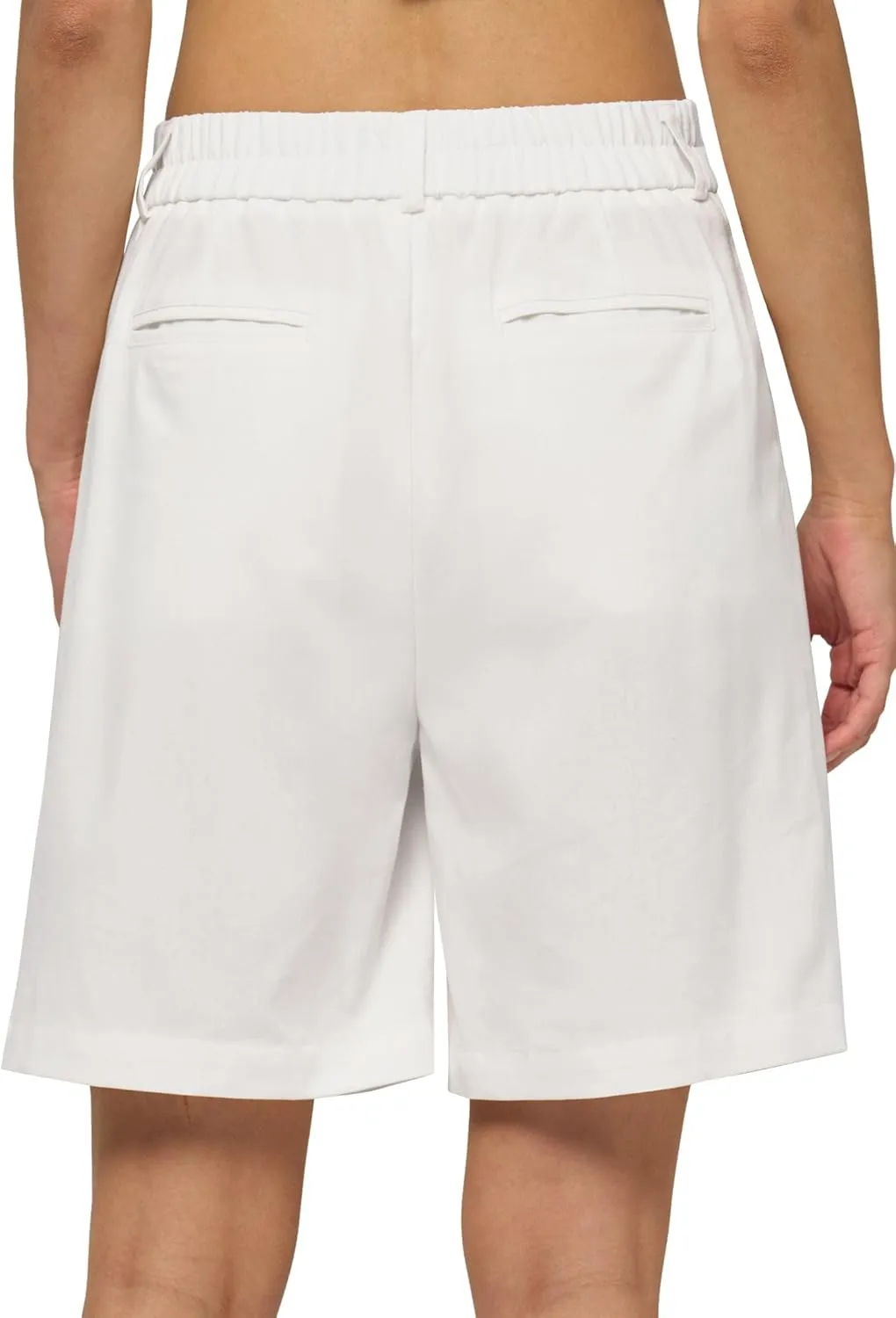 Willit Women's Linen Shorts Wide Leg Dress Casual Summer Pleated Shorts High Waisted with Pockets 7" 10"