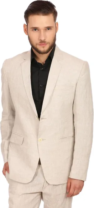 WINTAGE Men's Linen Tailored Fit Solid Evening/Casual Blazer Coat Jacket : Multiple Colors Inside