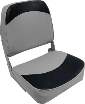 Wise 8WD734PLS-660 Standard Low Back Boat Seat, Grey/Blue