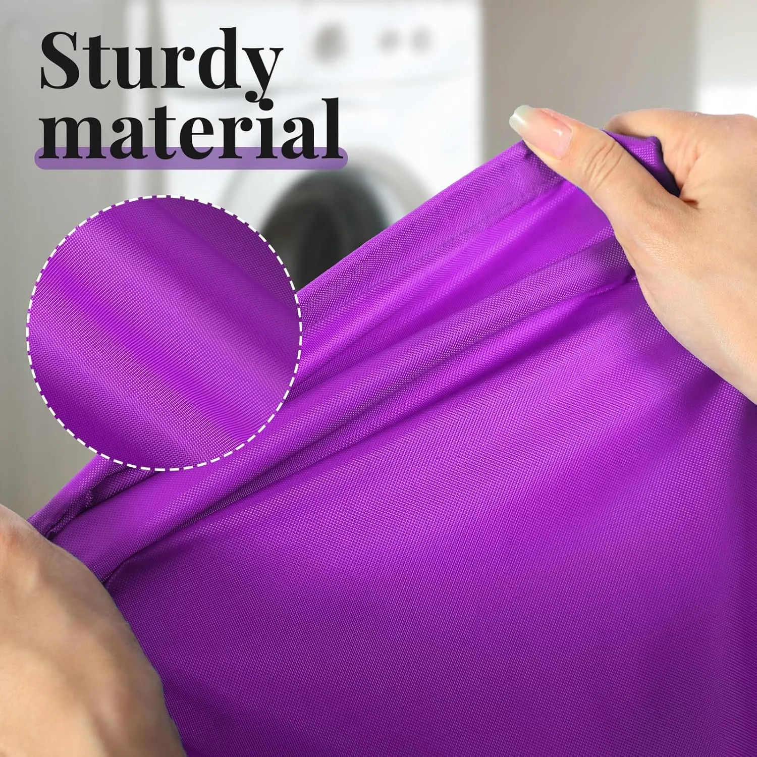 Woanger 12 Pack 28 x 45 Inch Extra Large Laundry Bags Bulk Washable Travel Laundry Bag with Drawstring Closure Large Dirty Clothes Organizer for College Dorm Home Hotel Camping(Purple)