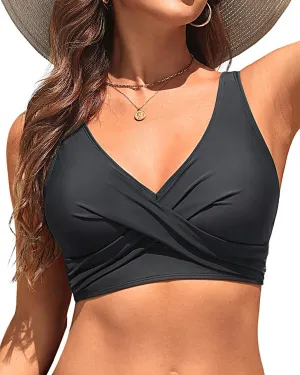 Women Bikini Top - 2025 Full Coverage Swimsuit Tops Large Bust Swim Tops No Bottom