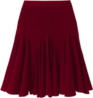 Women Black Ruffle Dance Skirt for Women A Line Casual Skirt Ladies Pleated Tennis Latin Dance Skirt with Shorts