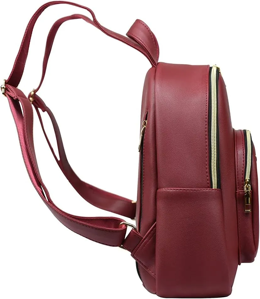 Women Mini Backpack Purse PU Leather Anti-theft Backpack Ladies Fashion Casual Travel Daypack Rucksack