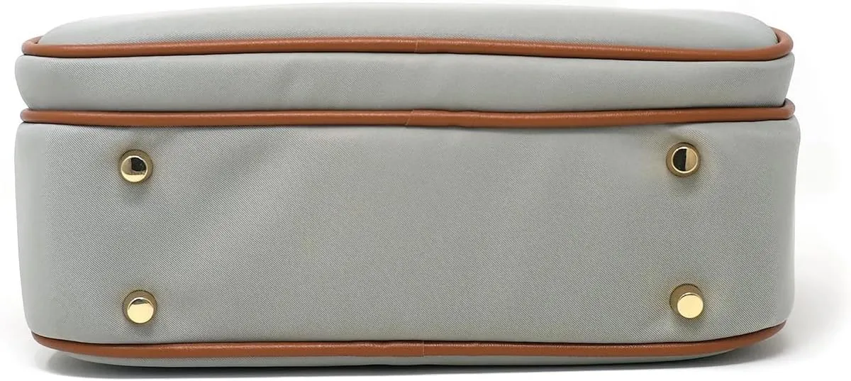 Womens Anti-Theft Water-Proof Travel Crossbody Bag with Slash-Resistant Faux Leather & Locking Clasps Strap
