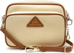 Womens Anti-Theft Water-Proof Travel Crossbody Bag with Slash-Resistant Faux Leather & Locking Clasps Strap