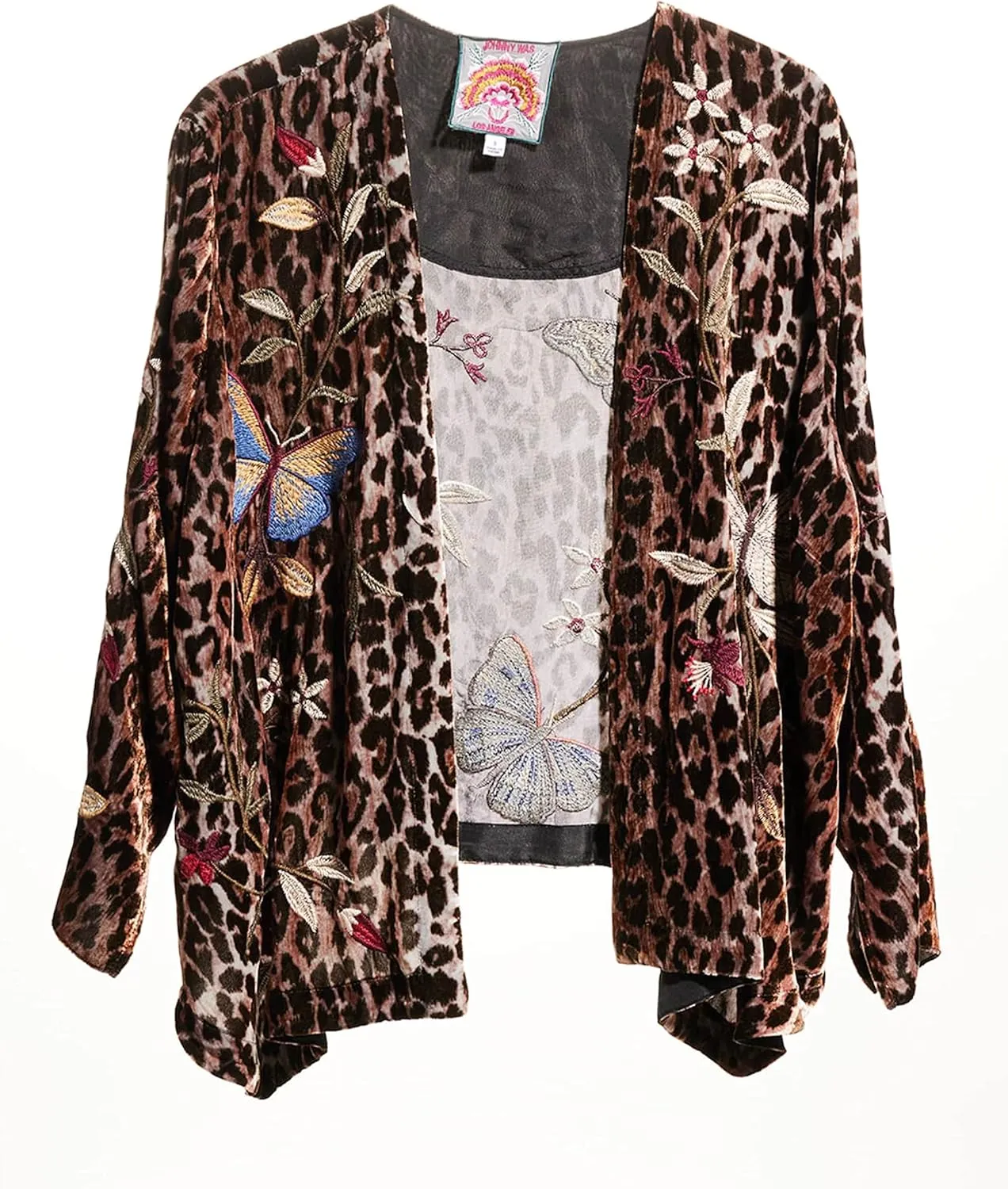 Women's Embroidered Velvet Bolero, Multi, X-Large